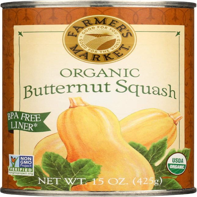 Farmer's Market Pure Butternut Squash 36x 15 Oz