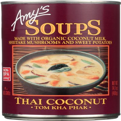 AMY'S: Thai Coconut Soup, 14.1Oz 48 Pack