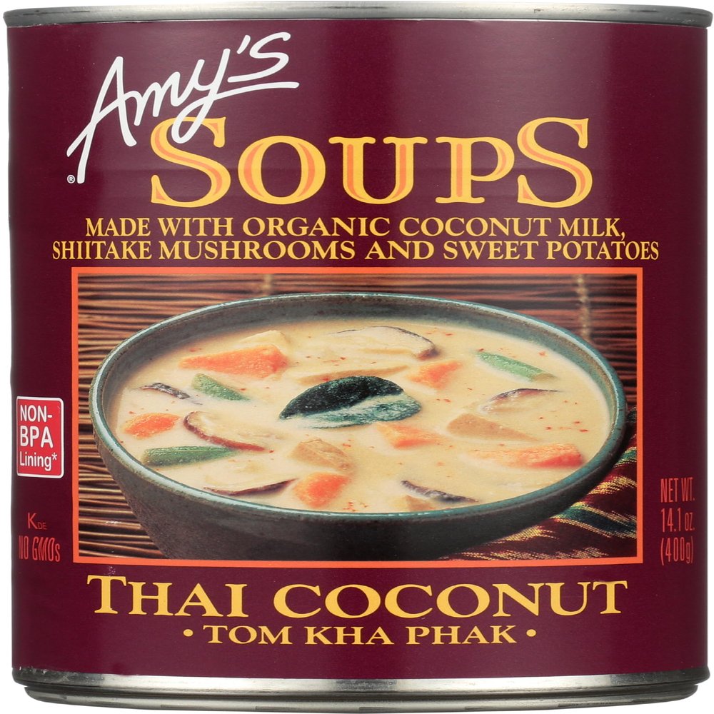 AMY'S: Thai Coconut Soup, 14.1Oz 48 Pack
