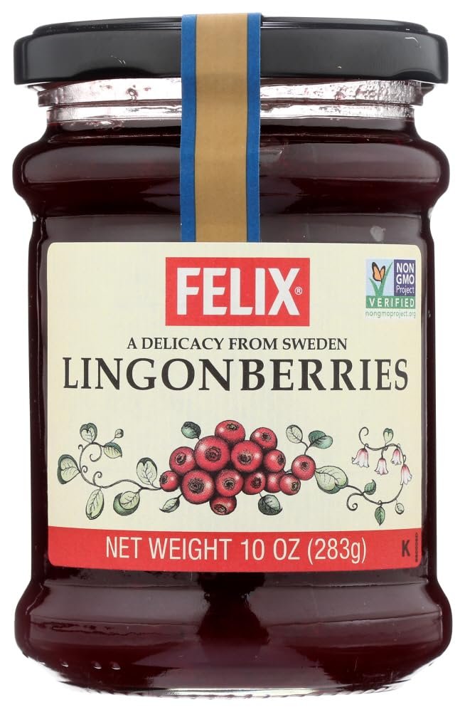 Felix Wild Lingonberry Jam 8x 10Oz