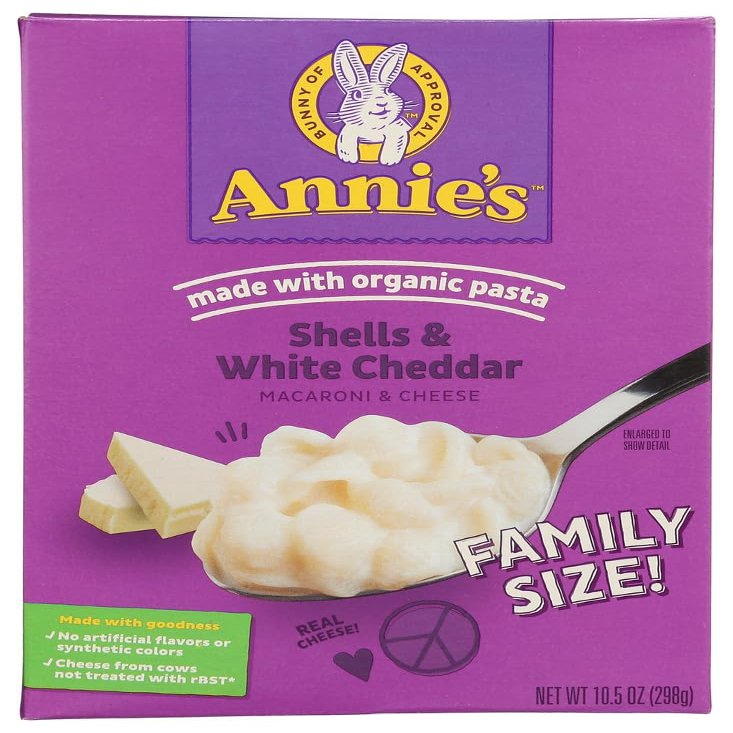 Annie's Shells & White Cheddar Family Size 18x 10.5 Oz