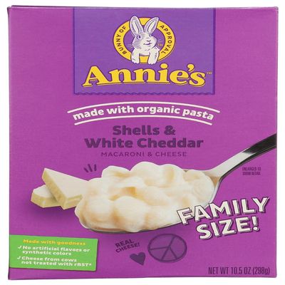 Annie's Shells & White Cheddar Family Size 24x 10.5 Oz