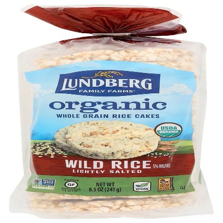 Lundberg Farms Wild Salt Rice Cake 24x 8.5 Oz