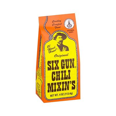 Six Gun Chili Original Mixins  Authentic Texas-Style Seasoning Mix, 4 oz (Pack of 24) | Award-Winning San Angelo Recipe | Gluten Free, Bulk Case for Restaurants, Cook-Offs & Families