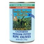 Santa Barbara Black Medium Pitted Olives 24x 6 Oz
