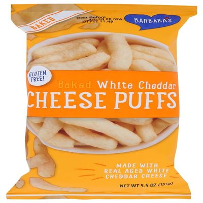 Barbara's Cheese Puff Bakes White Cheddar 36x 5.5 Oz