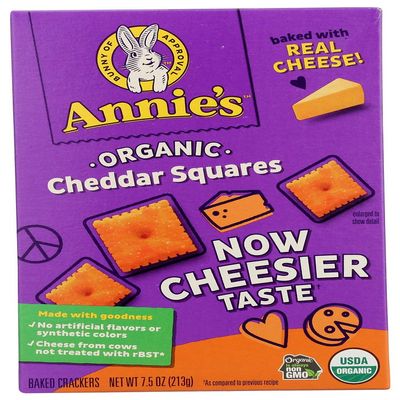 Annie's Homegrown Cheddar Squares 48x 7.5OZ