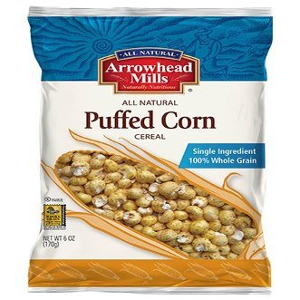 Arrowhead Mills Puffed Corn Cereal 12x each 6 Oz