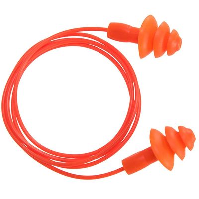 Portwest Reusable Corded Ear Plug (50), Color: Orange, EP04ORR