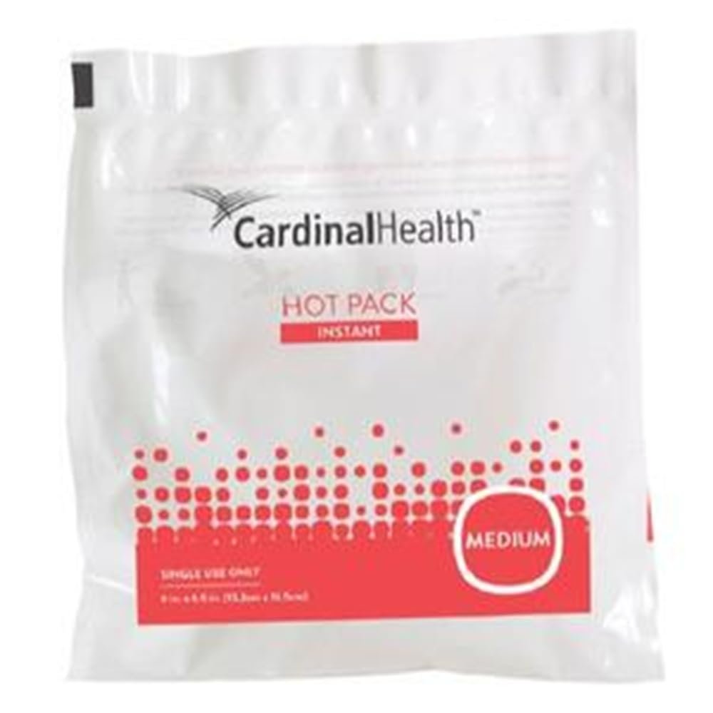 Cardinal Health 11450-040 Instant Heat Therapy Pack, Disposable, 6 x 6.5 in., Medium, 4 Packs of 10