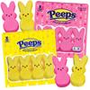 Marshmallow Peeps Pink and Yellow Easter Bunnies 8 ct (Pack of 2) view 1