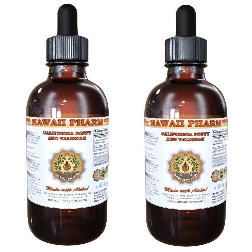 California Poppy (Eschscholzia Californica) and Valerian (Valeriana Officinalis) Liquid Extract 2x4 oz