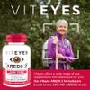 Viteyes AREDS 2 Zinc Free Macular Support, Natural Allergen Free Capsules with Vitamin E, Vitamin C, Lutein & Zeaxanthin, No Zinc, No Copper, Eye Doctor Trusted, Manufactured in The USA, 180 Ct view 2