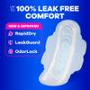 Always Ultra Thin Pads with Wings, Size 2, Long Super, 58 Count view 2