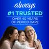 Always Ultra Thin Pads with Wings, Size 2, Long Super, 58 Count view 3