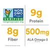 Kashi GO, Breakfast Cereal, Honey Almond Flax Crunch, Excellent Source of Fiber, 14oz Box view 2