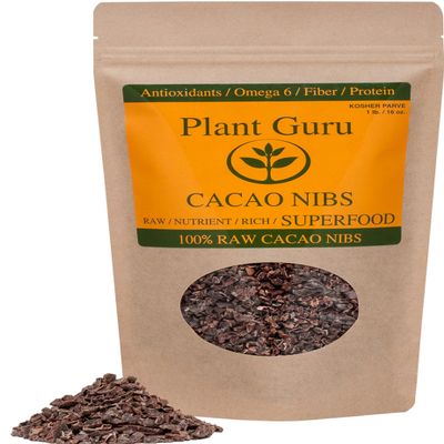Raw Cocoa/Cacao Nibs 1 lb. Arriba National Bean From Ecuador