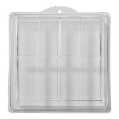 World of Moulds 8 Cavity Embossed Ingots Soap/Bath Bomb Mold M14