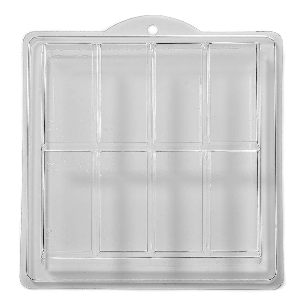 World of Moulds 8 Cavity Embossed Ingots Soap/Bath Bomb Mold M14