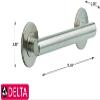 Delta Contemporary (1-Pack) 12" Shower Grab Bar ADA Compliant Brilliance Stainless Steel 450 lb Capacity Bathroom Safety Handle for Shower, Tub | Wall Mount Balance Assist, Handicap Grip 41812-SS view 3
