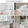 Delta Contemporary (1-Pack) 12" Shower Grab Bar ADA Compliant Brilliance Stainless Steel 450 lb Capacity Bathroom Safety Handle for Shower, Tub | Wall Mount Balance Assist, Handicap Grip 41812-SS view 4