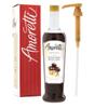 Amoretti - Premium Chestnut Praline Syrup, 94 Servings Per Bottle (750 ml), with Pump for Flavoring Coffees, Cocktails, and other Beverages, Gluten Free, GMO/GEO Free, Preservative Free view 1