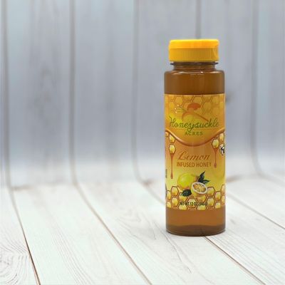 Lemon Honey - Organically Flavored - Squeeze Bottle (Net Wt 12 oz) - NEW Size
