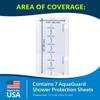 TIDI 50013-PKG AquaGuard Sheet  12 x 24  (Area of Coverage: 9.75 x 22)  Shower Protection Sheet  Self-Adhesive Moisture Barrier  Wound Cover for Showering  7 Sheets  Home Medical Supplies view 2