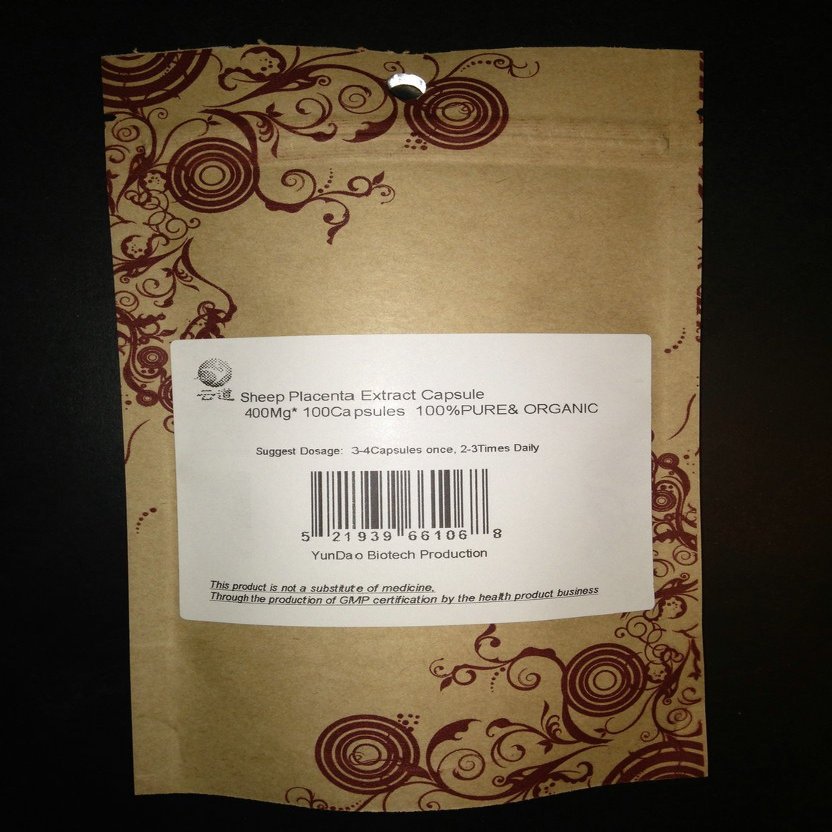 10 Bags Qinghai-Tibet Plateau Sheep Ovine Placenta Extract Concentrate 400Mg *100Capsule