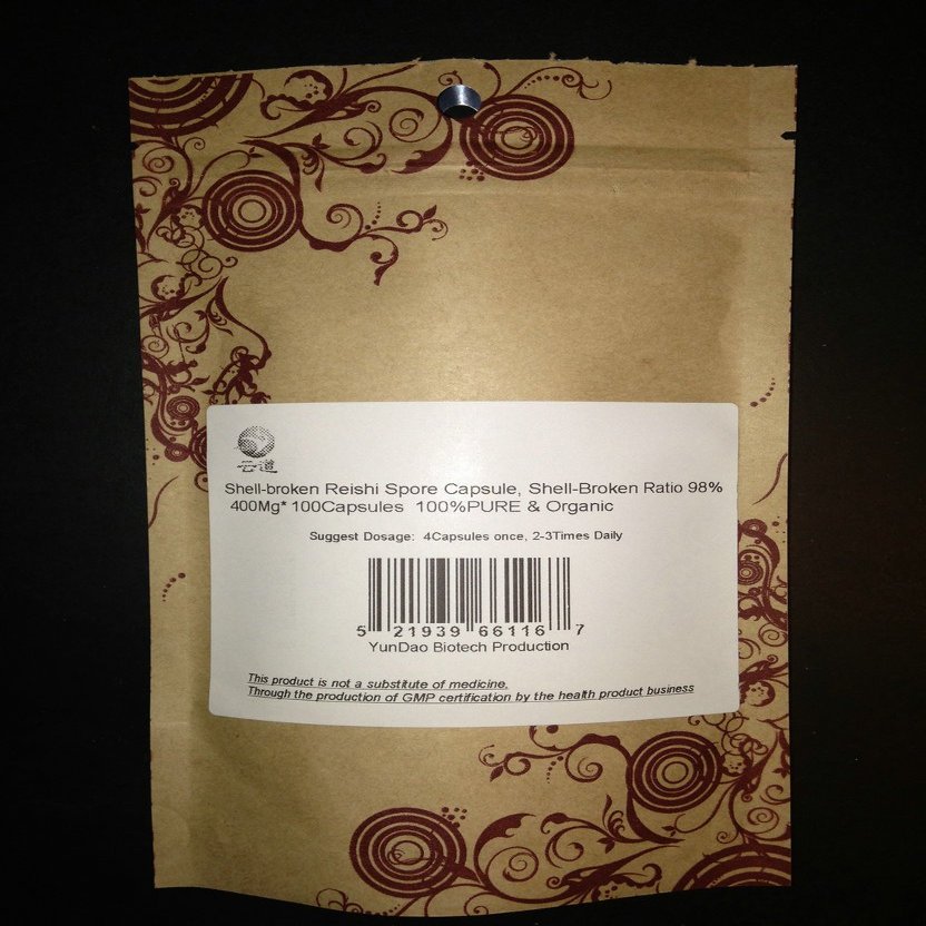 10 Bags Duan-Wood Shell-Broken 98% Reishi Spore 400Mg *100 Capsule, /ganoderma,lingzhi