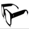 Disciple Shades Men's David Reading Glasses Black with silver cross-45mm Lens Width, 2x view 1