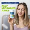 Basic Vigor Migrastil Migraine Support Capsules. Feverfew, Magnesium, Taurine & Vitamin B1 for Migraines Natural Supplement. Made in The USA. Vegan and Gluten Free. view 4