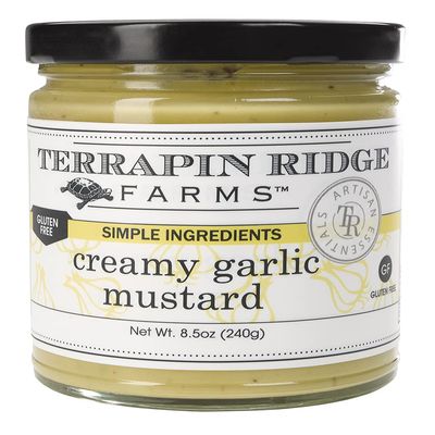 Terrapin Ridge Farms Creamy Garlic Mustard Bold Dip & Spread for Sandwiches, Burgers & Meats, Gluten Free, Keto Friendly 8.5 oz jar