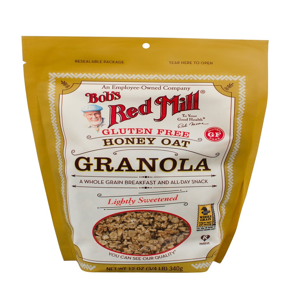 Bob's Red Mill Gluten Free Honey Oat Granola, 12 Oz