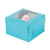 Fun Express Light Blue Cupcake Boxes, 12 Count - Each With Clear Window - Treat Boxes For Birthday Party, Events, Baby Shower, Wedding, And More view 1