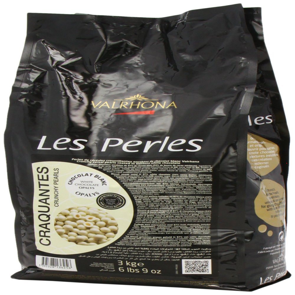 Valrhona Bulk Opalys Crunchy Pearls
