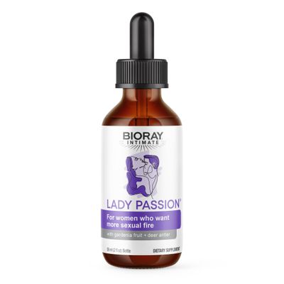 BIORAY Intimate Lady Passion - 2 fl oz - Female Energizing Tonic - Non-GMO, Gluten Free