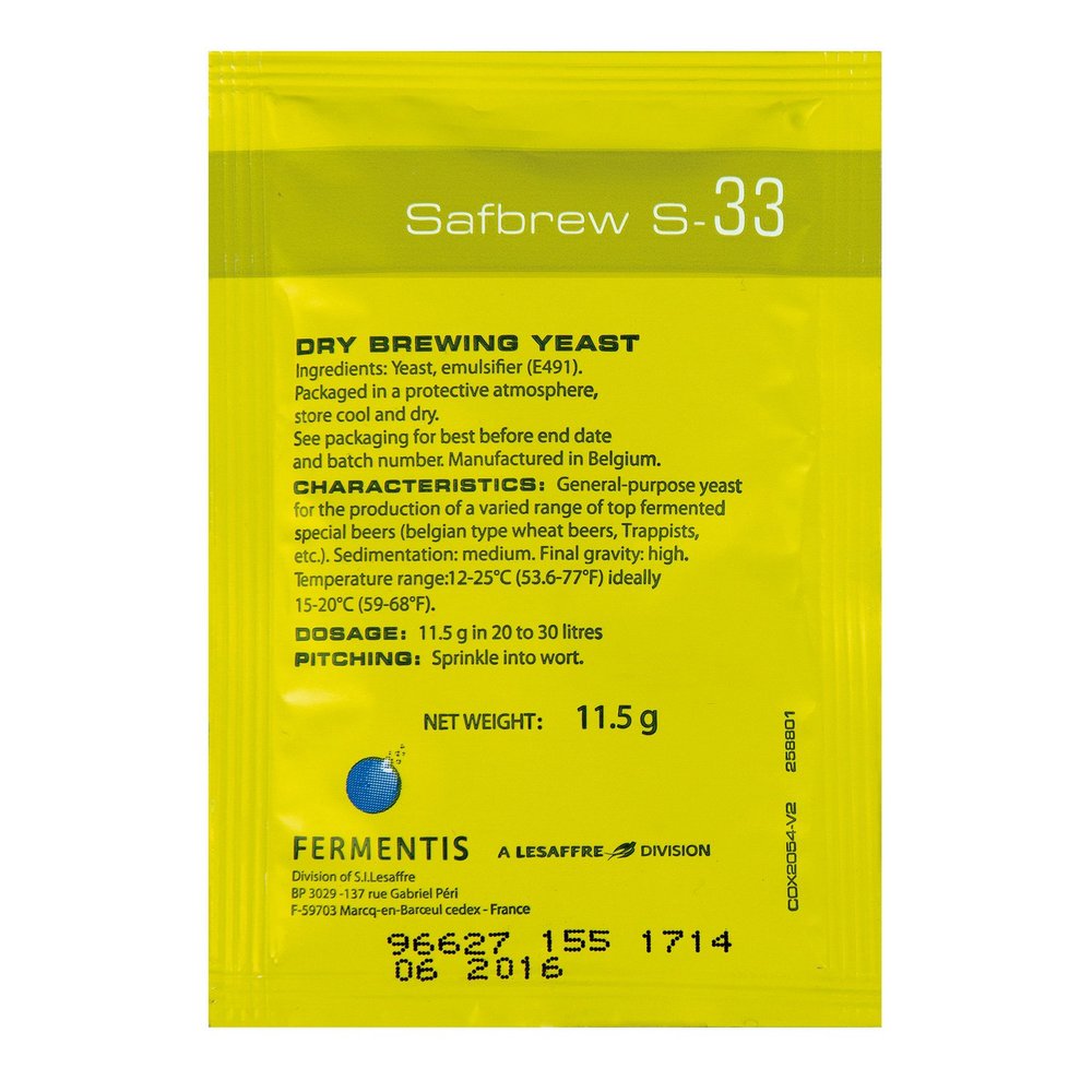 Fermentis SafBrew S-33 by Fermentis