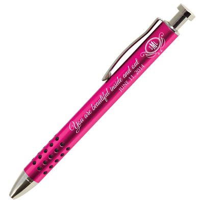 LifeSong Milestones Personalized Ball Point Pens for Wedding Gifts (Pink)