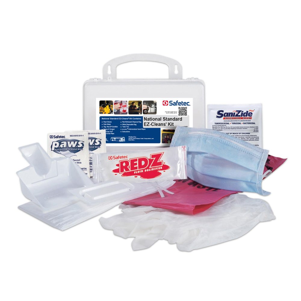 Medique Products 89701 Body Fluid Clean Up Kit, Plastic Case, Filled,White,1" x 25 yard