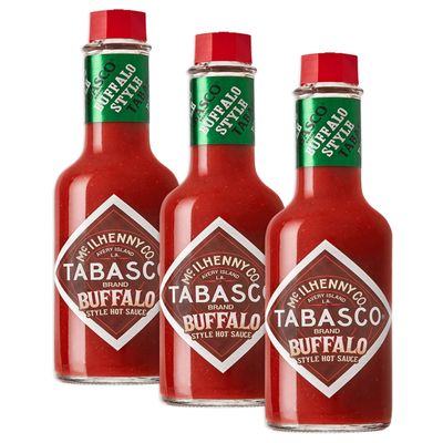 Tabasco Brand, Hot Pepper Sauce, Buffalo Wing Style, 5oz Bottle (Pack of 3)