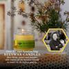 Big Dipper Wax Works Beeswax Aromatherapy Candle, Meditation - Cedarwood & Balsam, 100% Natural, Apothecary Glass, 20-Hour Burn, Relaxation & Calm, 2" x 2.5" view 3