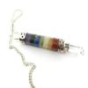 7 Chakra Stones Pendulum Gemstone Pendant Energy Healing Dowsing Crystal Pendulum Dowsing Pendulum with Chakra Chain and Crystal Ball for Reiki Healing and Crystal Grid Meditation view 1