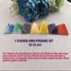 Jet Mini Pyramid Gemstone Healing Set Vastu Reiki Chakra Balancing Good Luck Massage Pouch Prosperity Divine Chakra Balancing view 3