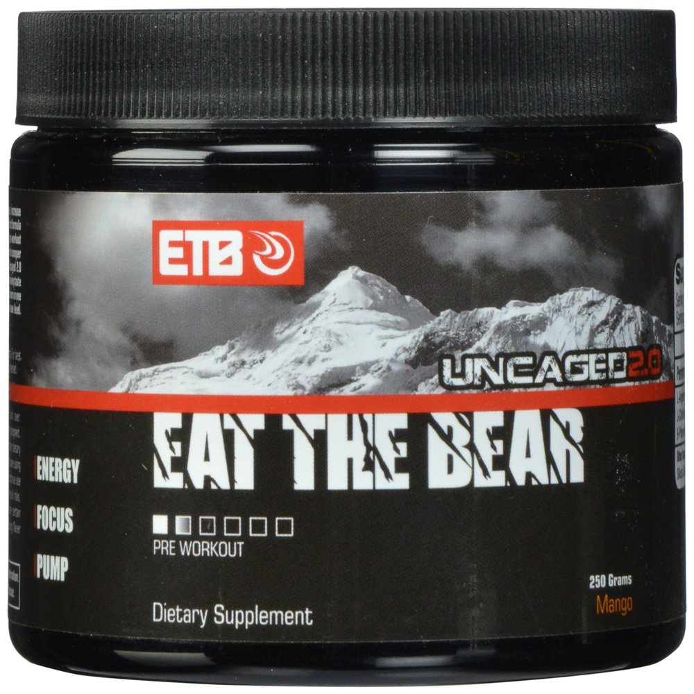 ETB Eat The Bear Uncaged 2.0 Supplement, Mango, 250 Gram