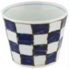 Hama Pottery 301988 Arita Pottery Sota Kiln, Checkered, Bentaled Soba, Chiyokuchi, Blue view 1