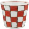 Hama Pottery 301995 Arita Pottery Sota Kiln, Checkered, Soba, Chiyokuchi, Red view 1