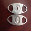 Alaska Bear Cigar Cutter Stainless Steel Guillotine Double Cut Blade in Black Gift Pouch view 3