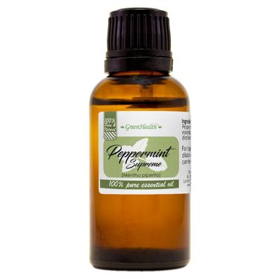 1 fl oz Peppermint Essential Oil (Mentha Piperita) (100% Pure & Uncut) - GreenHealth