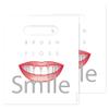 Practicon Brush Floss & Smile 7-3/4" x 9" Dental Giveaway Bag, Dental Hygiene Patient Care Goodie Bag, Dentist Office Plastic Gift Bags, 100 Pack view 2